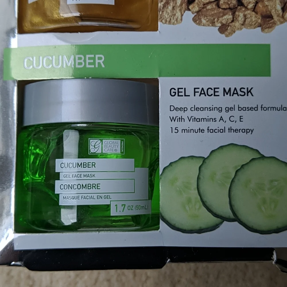 3-pack - Rose, Gold, & Cucumber Gel Masks